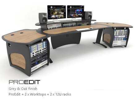 AKA Design ProEdit with 2 x 12U racks and worktops AKA Design ProEdit with 2 x 12U racks and worktops