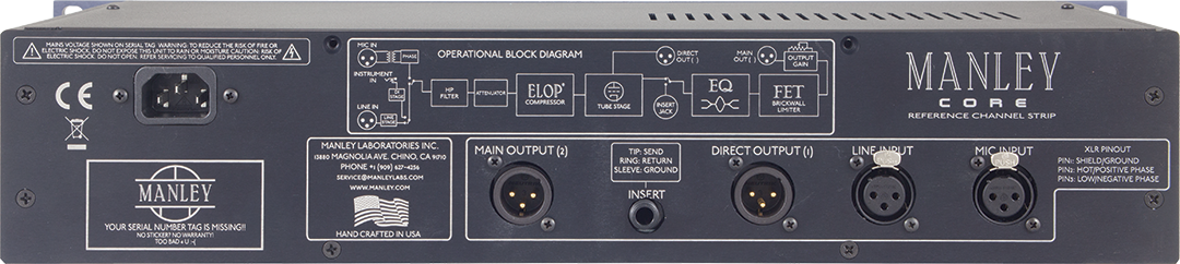 Manley CORE Channelstrip