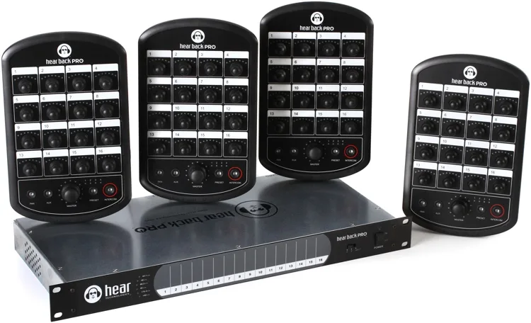 Hear Technologies Hear Back PRO Four Pack, Dante Input