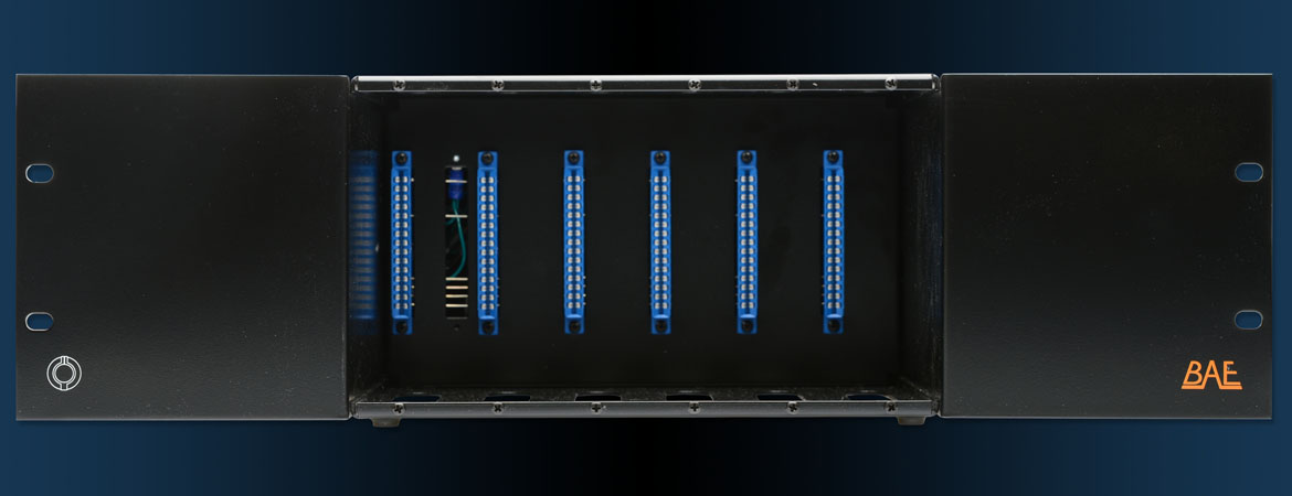 BAE Audio 6 space rack w/power supply 48v BAE Audio 6 space rack w/power supply 48v