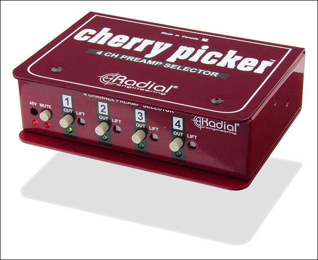 Radial Cherry Picker - Studio Preamp Selector Radial Cherry Picker - Studio Preamp Selector