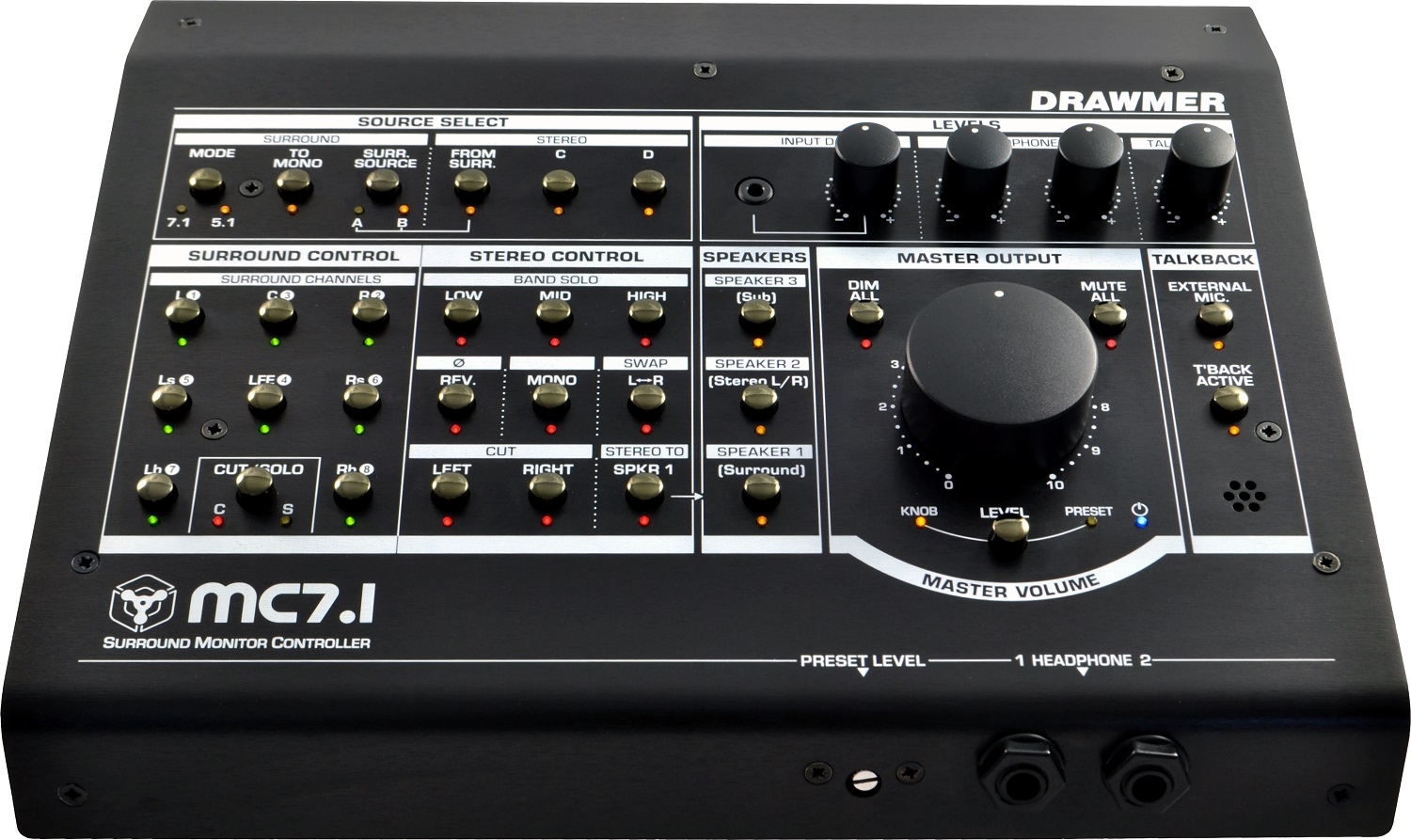 Drawmer MC7.1 - Surround Monitor Controller