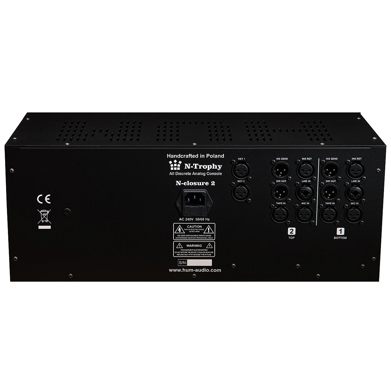 HUM AUDIO N-Closure 2 Channel Strip Rack (Single)